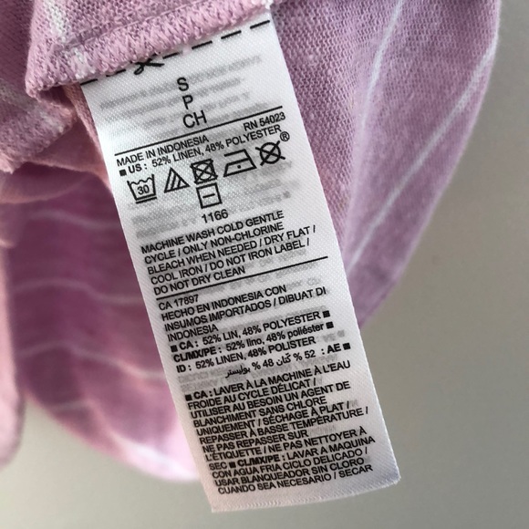 Old Navy Ruffled Linen-Blend One-Shoulder New - Picture 5 of 5